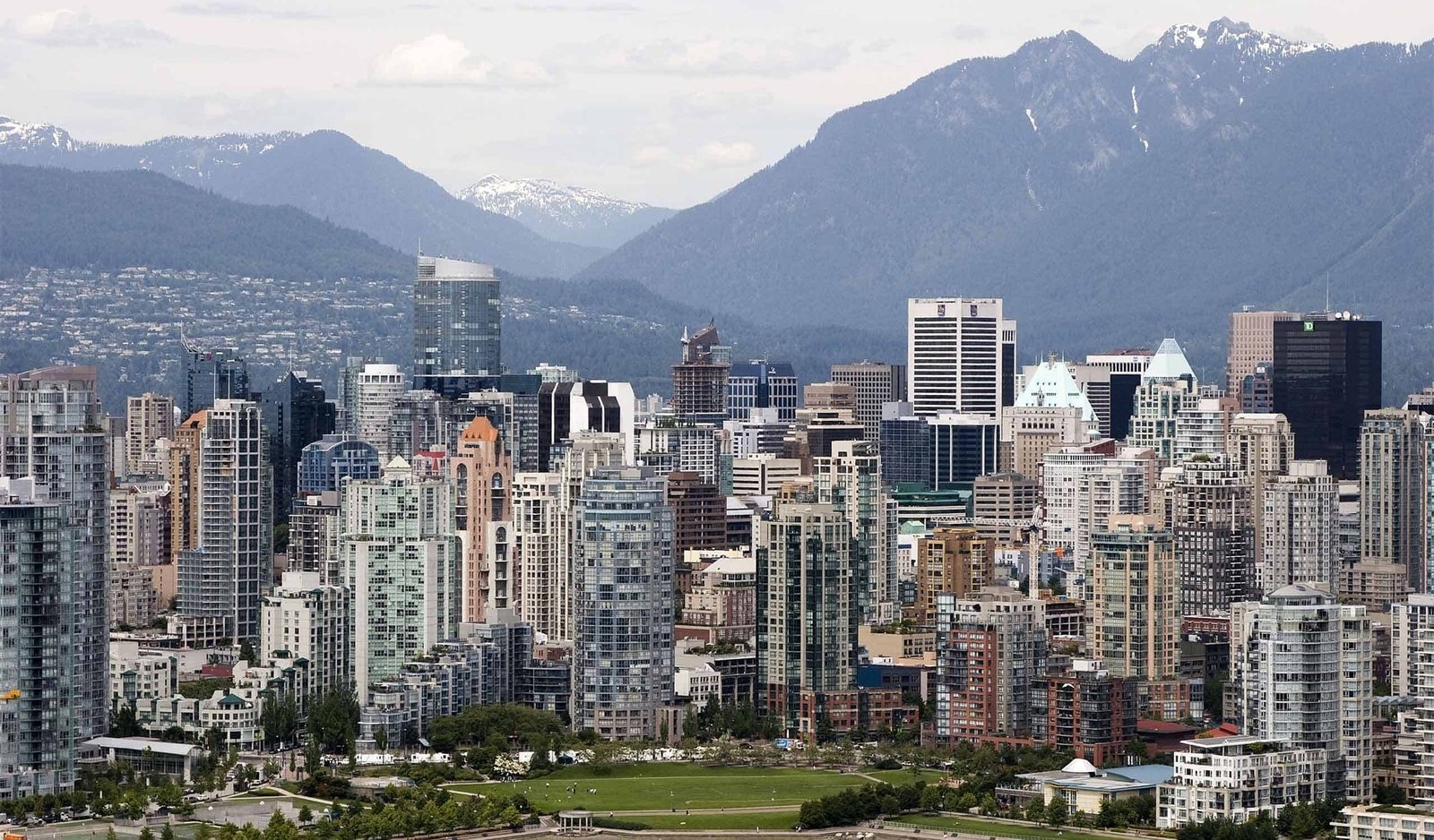 Vancouver skyline and harbour view