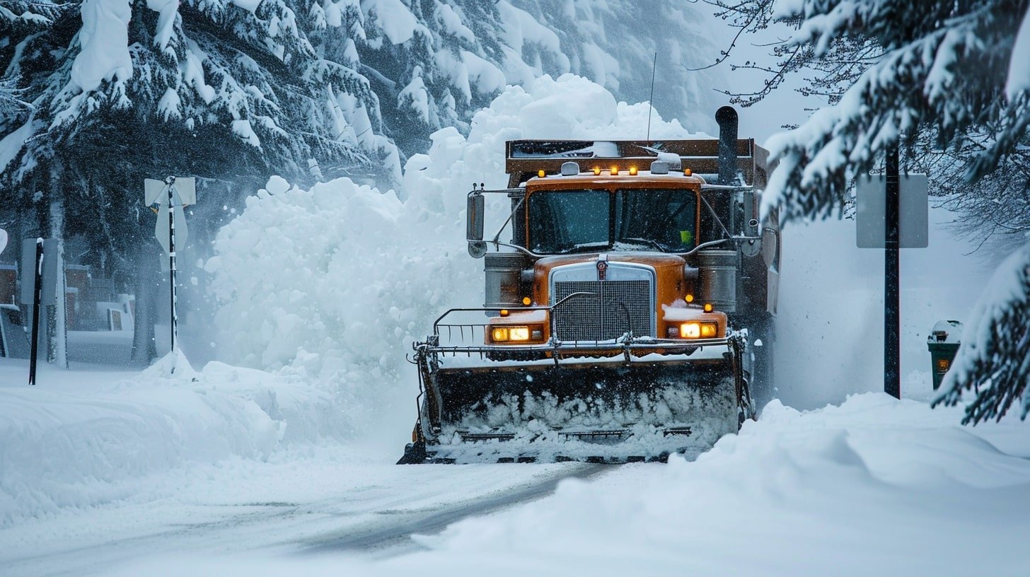 Snow plough in Canada