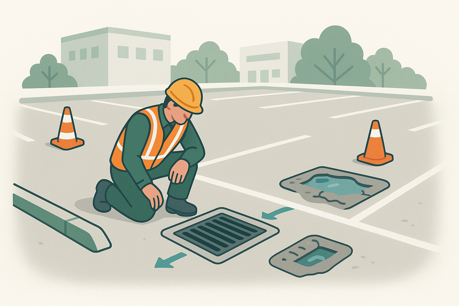 How to Tackle Storm Drain Repair in Your Parking Lot for Optimal Drainage