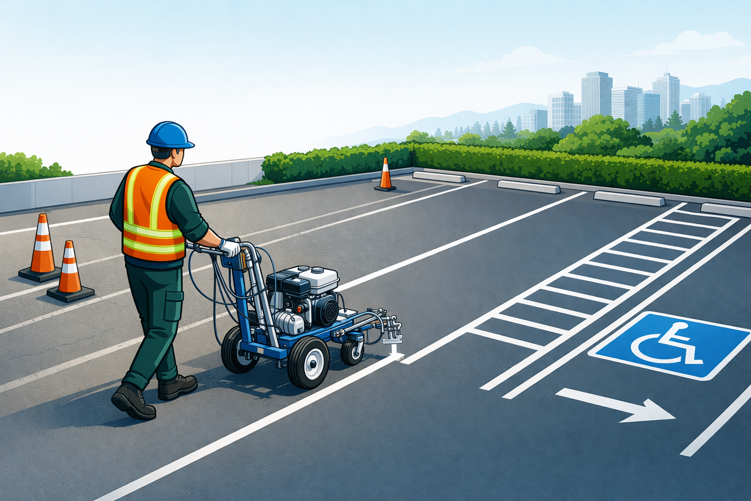 Keep Your Lines Straight Maintenance Tips for Parking Space Striping