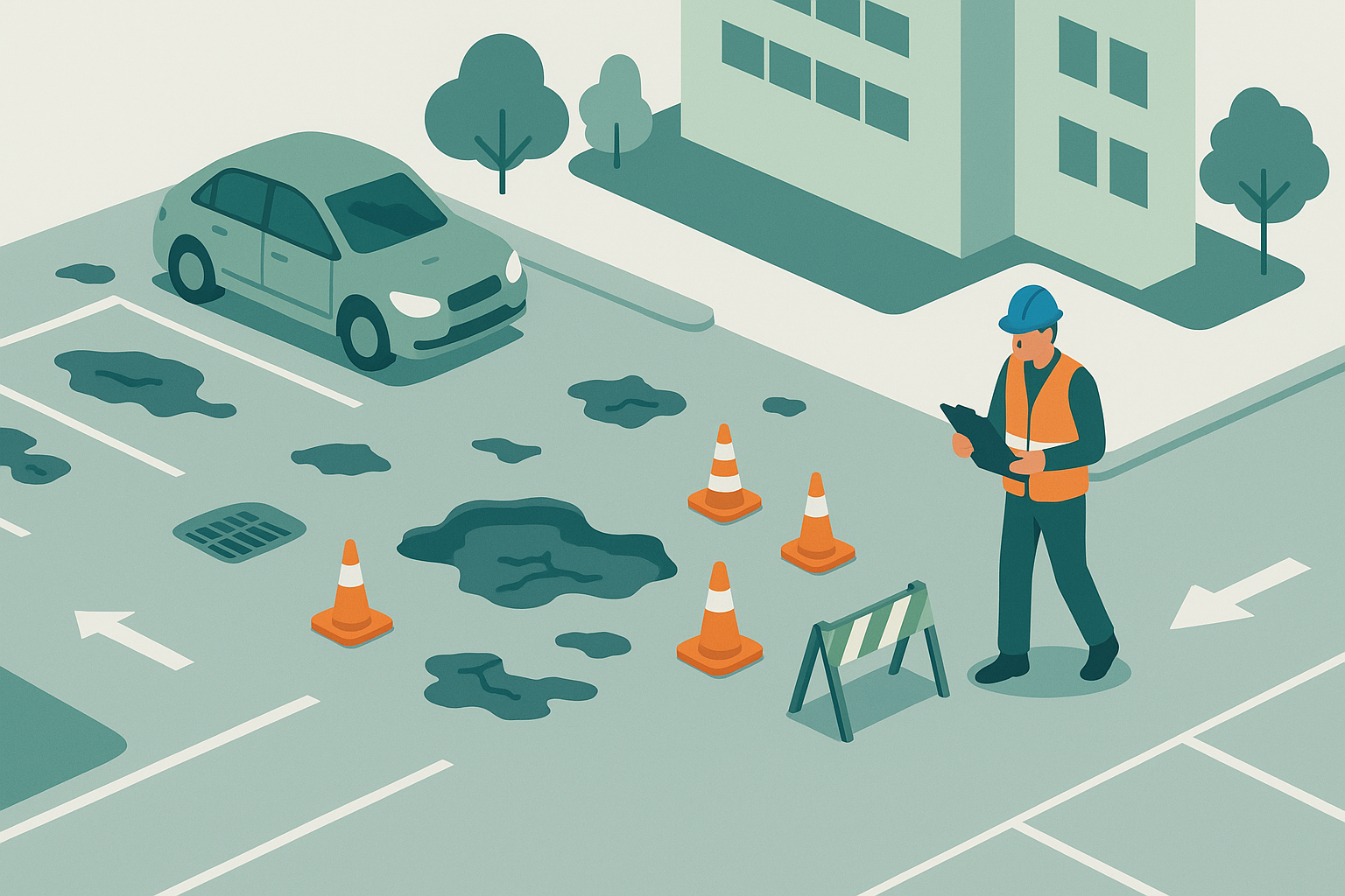 Pothole Hazards Safety Risks in Your Parking Lot