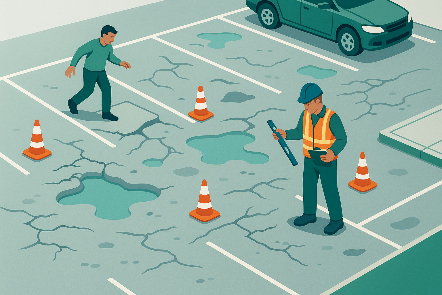 The Hidden Dangers of an Unleveled Parking Lot